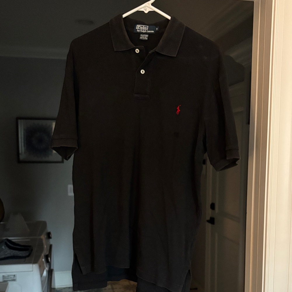 Ralph Lauren Men's Black Polo Shirt S